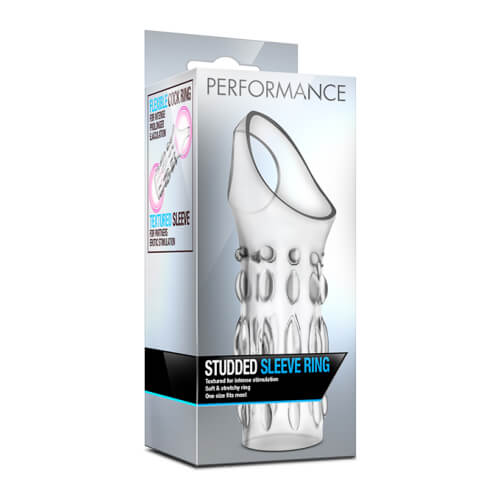 performance textured penis sleeve wball strap