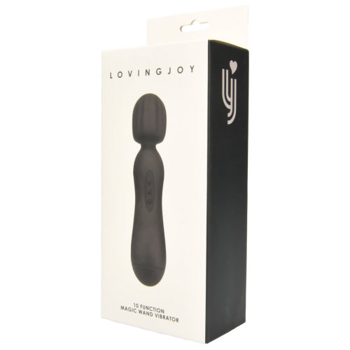 loving-joy-10-function wand vibrator black