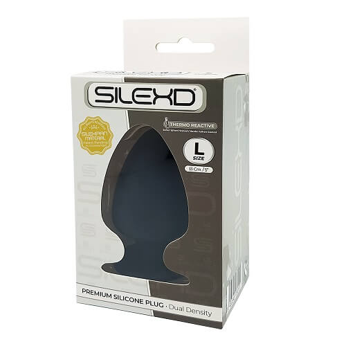 dual density large silicone butt plug