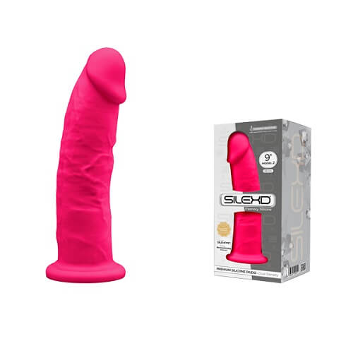 9inch realistic silicone dildo with suction-cup