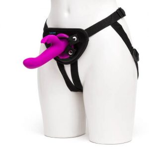 vibrating strap-on harness set waterproof and rechargeable