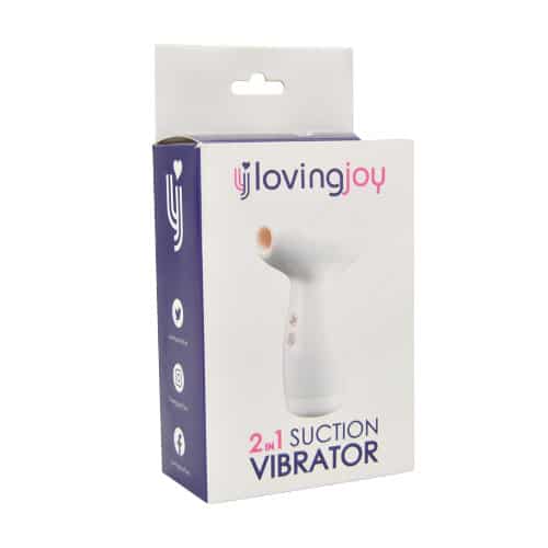 loving-joy 2-in-1 suction-vibrator for clit