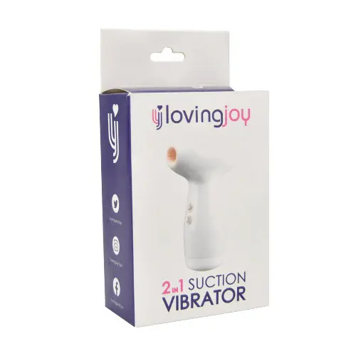loving-joy 2-in-1 suction-vibrator for clit
