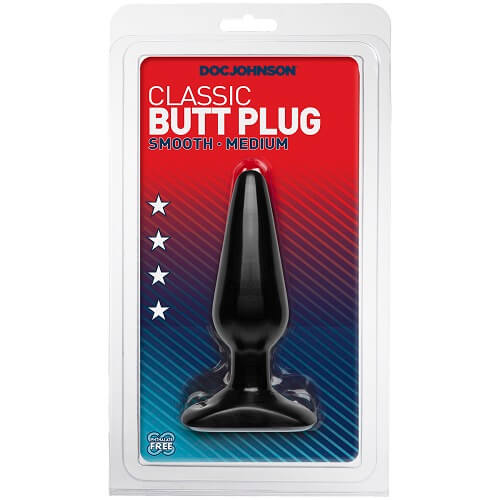 doc-johnson classic butt-plug med black