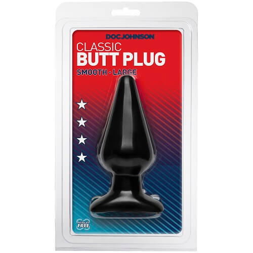 doc-johnson classic butt plug large black