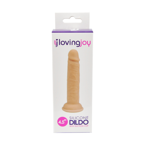 Loving Joy 4.5 Inch Silicone Dildo suction cup - hands free play