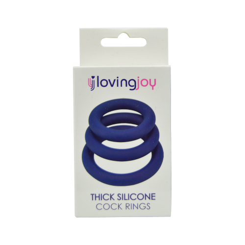 Loving Joy Thick Silicone Cock Rings comfortable fit