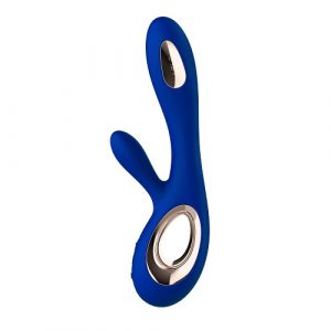 lelo soraya wave midnight blue g-spot and clit vibrator