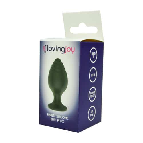 Butt Plug Loving Joy Ribbed Tip Small Silicone - Anal sex toy