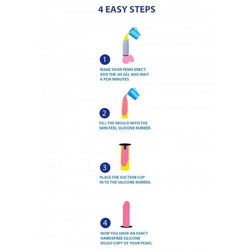Cloneboy Cast Your Own Silicone Dildo with Suction Cup Kit Vanilla - Image 4