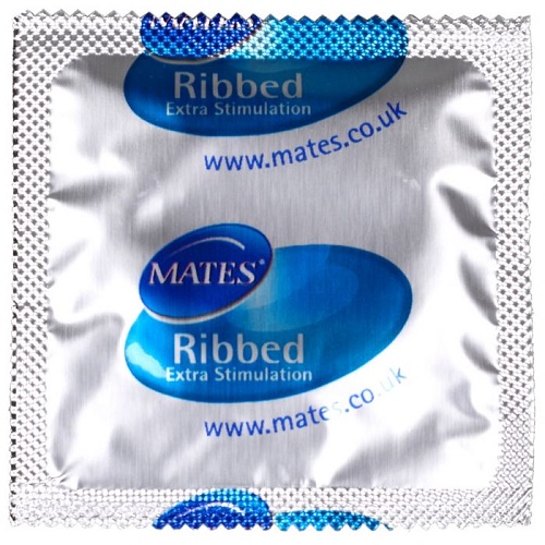 Mates Ribbed Condom BX144 Clinic Pack - Image 3