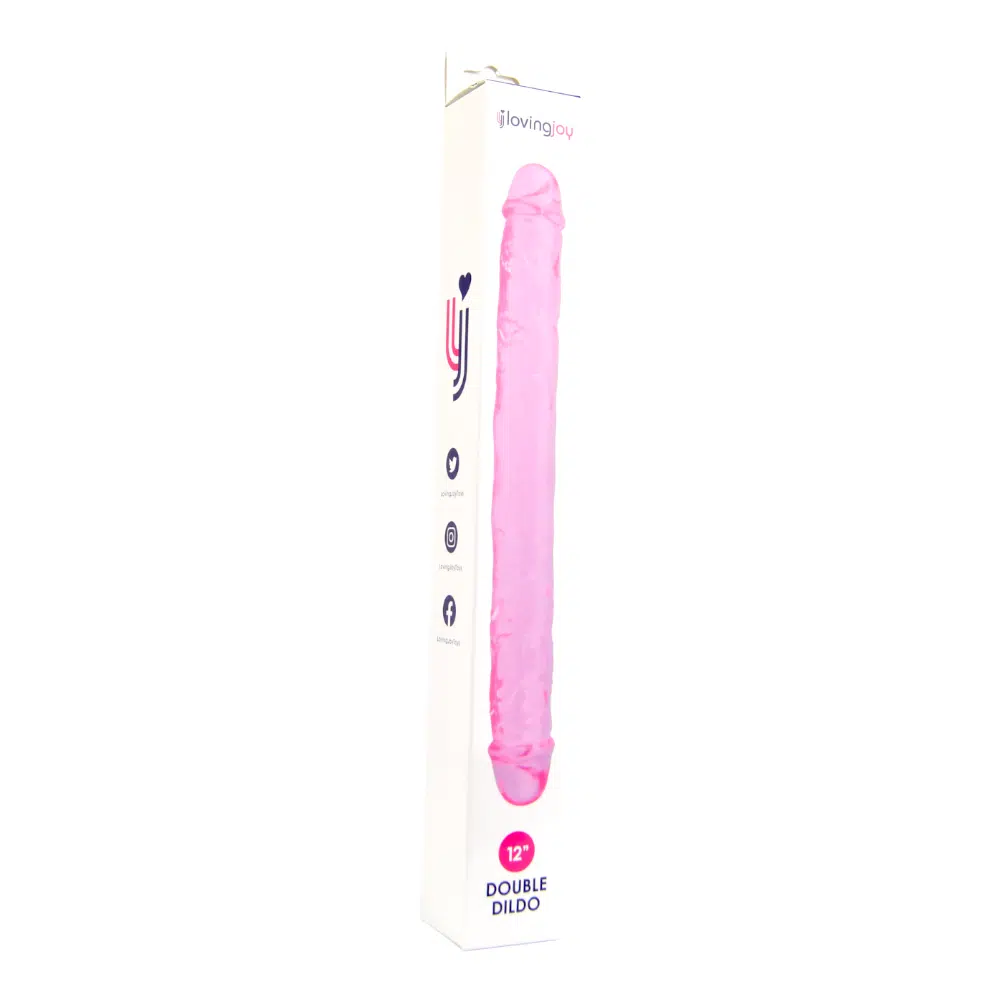 Loving Joy 12 Inch Double Dildo Pink - Image 9