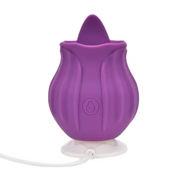 Loving Joy Rose Licking Clitoral Vibrator Purple - Image 6