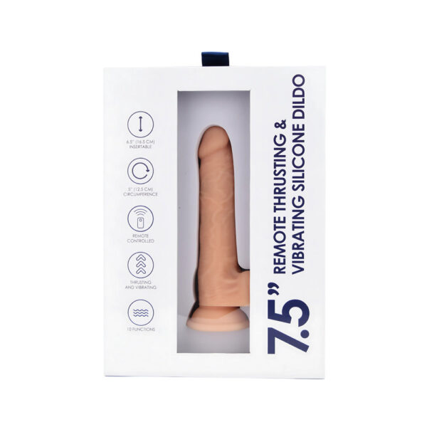 Loving Joy 7.5" Remote Thrusting & Vibrating Silicone Dildo - Image 8